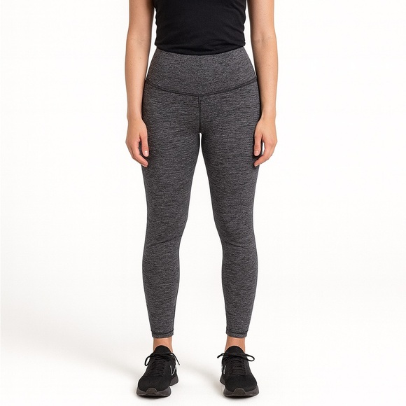 Lululemon Size 2 High-Rise Athletic Leggings in Black/White. - Picture 1 of 7